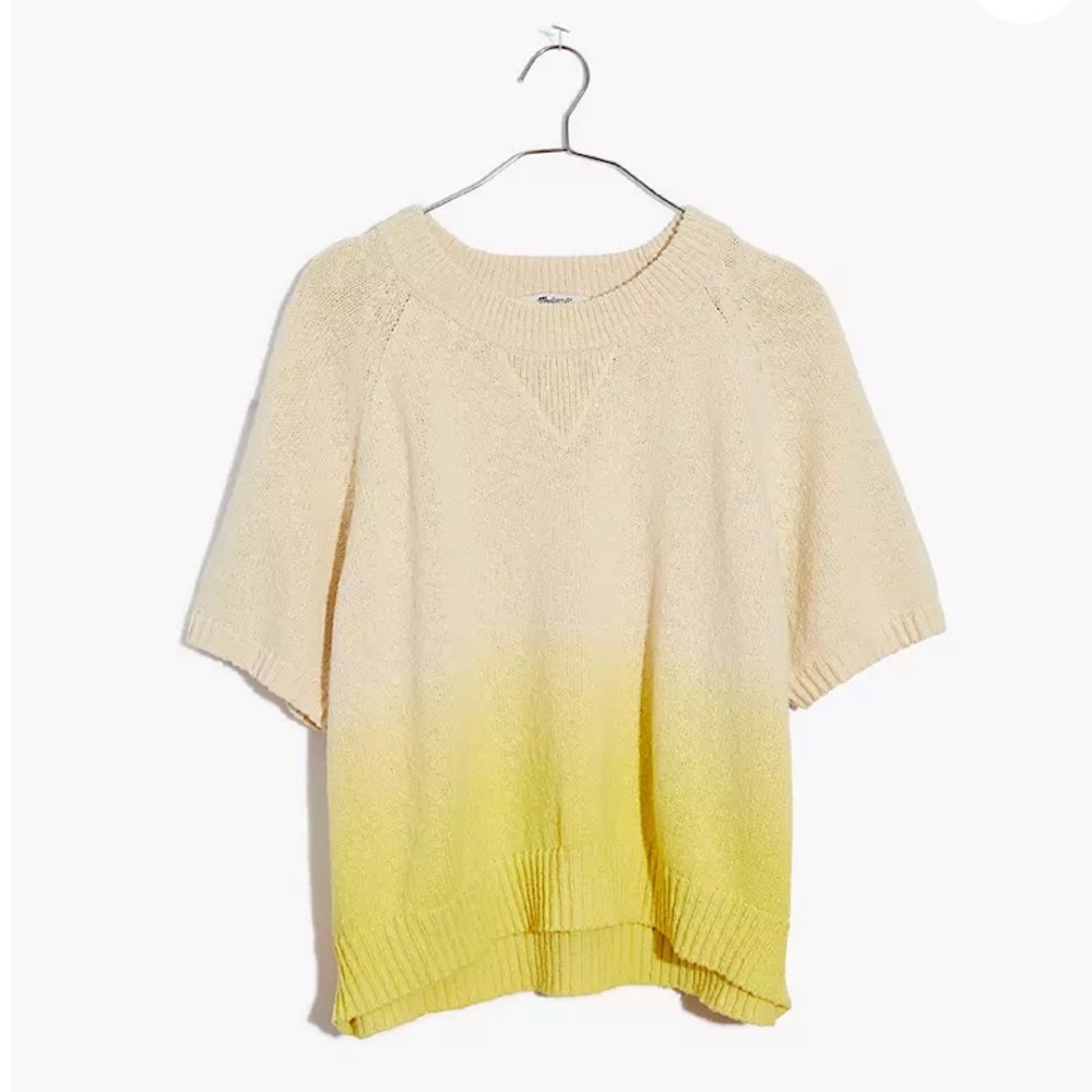 Madewell Dip Dye Raglan Sweater Tee